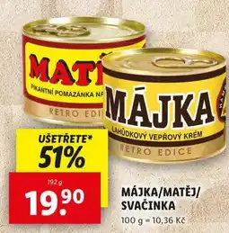 Lidl Májka nabídka