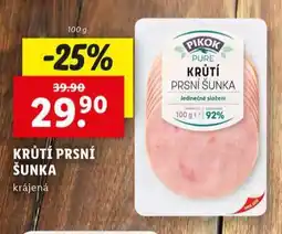 Lidl Krůtí prsní šunka nabídka