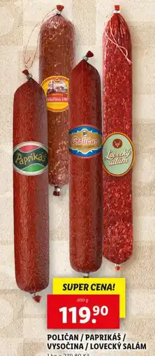 Lidl Paprikáš nabídka
