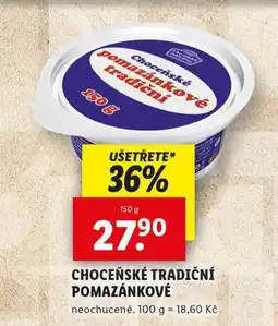 Lidl Choceňské tradiční pomazánkové nabídka