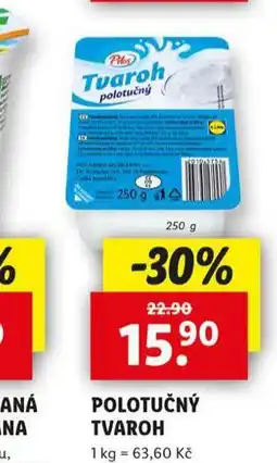 Lidl Polotučný tvaroh nabídka
