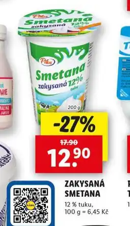 Lidl Zakysaná smetana nabídka