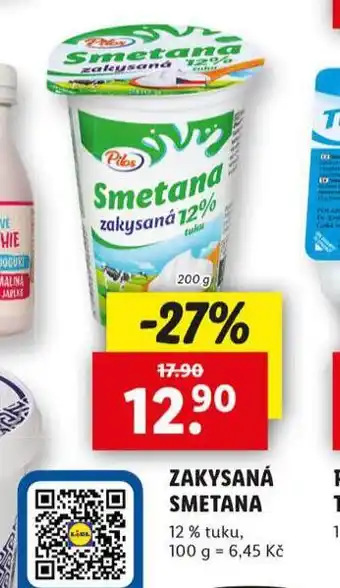 Lidl Zakysaná smetana nabídka