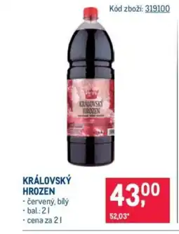 Makro Královský Hrozen nabídka