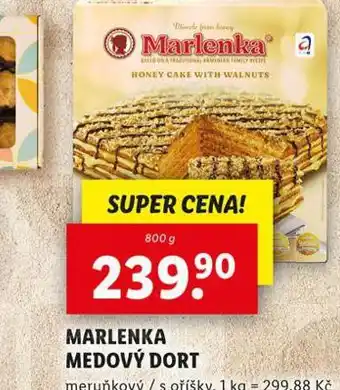 Lidl Marlenka medový dort nabídka