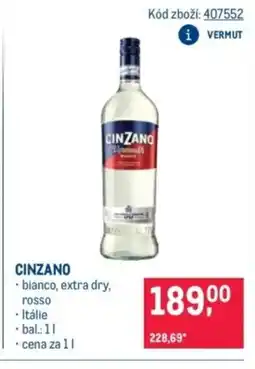 Makro Cinzano nabídka