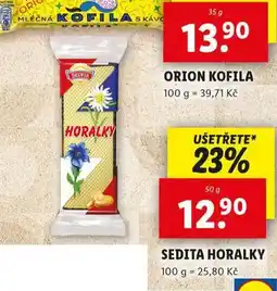 Lidl Sedita horalky nabídka