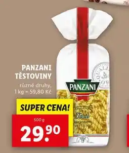 Lidl Panzani těstoviny nabídka