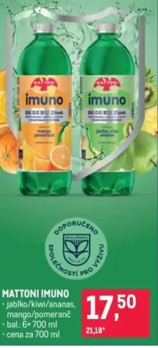 Makro MATTONI Imuno nabídka