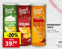 Lidl Bramborový snack nabídka