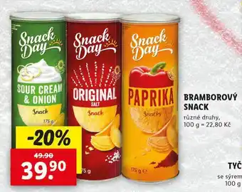 Lidl Bramborový snack nabídka