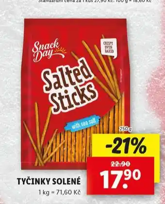 Lidl Tyčinky solené nabídka