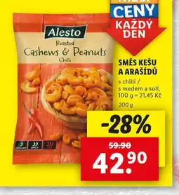Lidl Směs kešu a arašídů nabídka