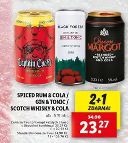 Lidl Spiced rum & cola nabídka