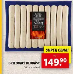 Lidl Grilovací klobásy nabídka