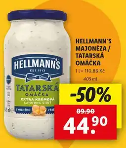 Lidl Hellmann's tatarská omáčka nabídka