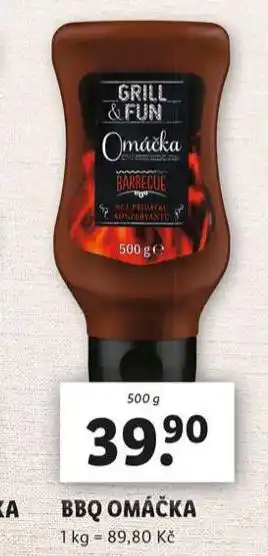 Lidl Bbq omáčka nabídka