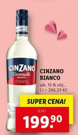 Lidl Cinzano bianco nabídka