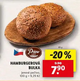 Lidl Hamburgerová bulka nabídka