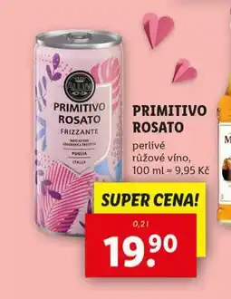 Lidl Primitivo rosato nabídka