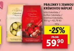 Lidl Pralinky s jemnou krémovou náplní nabídka