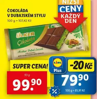 Lidl Čokoláda v dubajském stylu nabídka