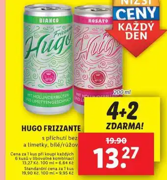 Lidl Hugo frizzante nabídka