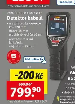Lidl Detektor kabelů nabídka