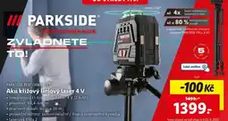Lidl Aku křížový liniový laser nabídka