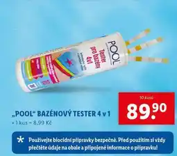 Lidl Pool bazénový tester 4 v 1 nabídka