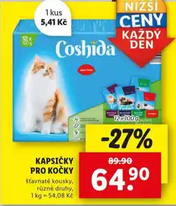 Lidl Coshida kapsičky pro kočky nabídka