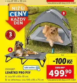 Lidl Lehátko pro psy nabídka