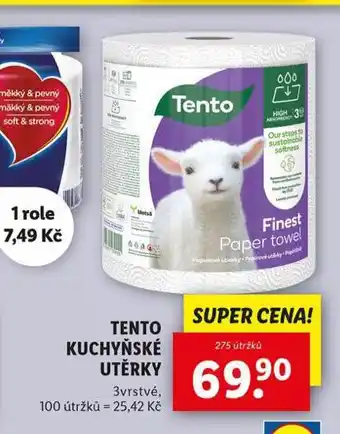 Lidl Tento kuchyňské utěrky nabídka