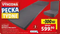 Lidl Skládací matrace pro hosty nabídka