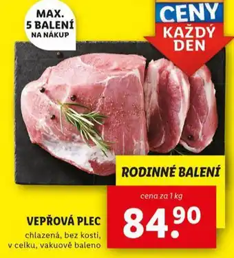 Lidl Vepřová plec nabídka