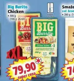 Norma Big burito chicken nabídka