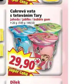 Norma Cukrová vata s tetováním tary nabídka