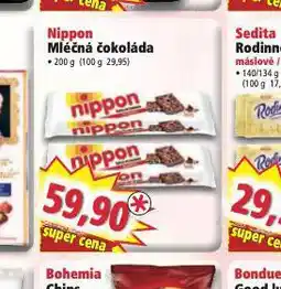 Norma Nippon mléčná čokoláda nabídka