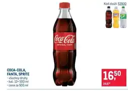 Makro COCA-COLA, FANTA, SPRITE nabídka