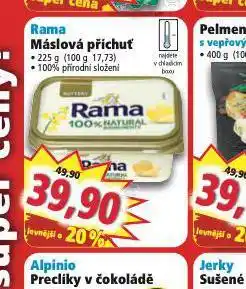 Norma Rama máslová příchuť nabídka
