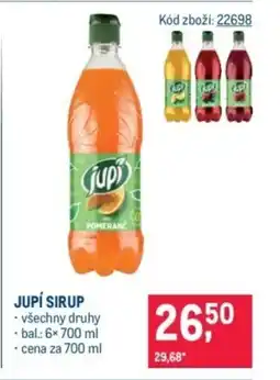 Makro Jupí sirup nabídka