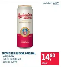 Makro Budweiser Budvar original nabídka