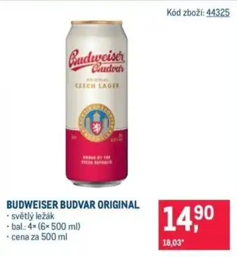 Makro Budweiser Budvar original nabídka