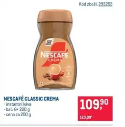 Makro NESCAFÉ Classic crema nabídka