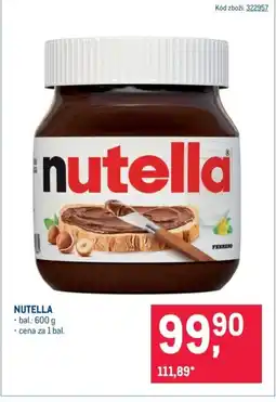 Makro Nutella nabídka