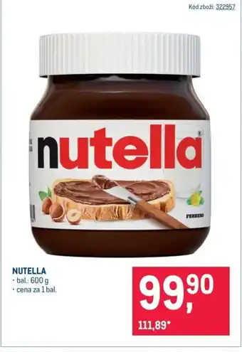 Makro Nutella nabídka