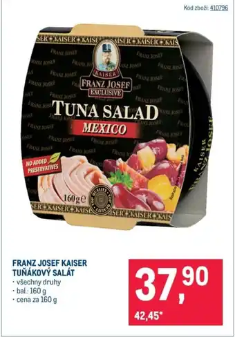 Makro Franz Josef Kaiser tuňákový salát nabídka