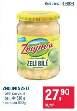 Makro Znojmia Zelí nabídka