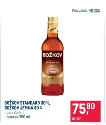 Makro BOŽKOV Standard 30%, BOŽKOV jemná 30% nabídka