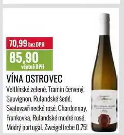 Ratio VÍNA OSTROVEC 0,75l nabídka